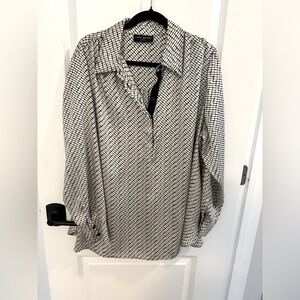 Silky long sleeve dressy top